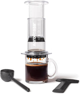 AeroPress original kaffe- og espressomaskine, bærbar barista-kaffemaskine med kammer, stempel og filtre, hurtig kaffe- og espressomaskine