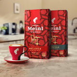 Vienna Melange - 500g fuldkorn | Klassisk wienerkaffeblanding | Aromatisk kaffe fremstillet af 100 % Arabica bønner Ideel til fuldautomatiske kaffemaskiner og espressomaskiner