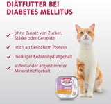 animonda INTEGRA PROTECT Diabetes med fjerkræ (16 x 100 g), vådfoder til diabetiske katte, diætfoder til diabetiske katte, vådfoder uden sukker