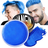 Grøn midlertidig hårfarve, styling af hårfarve til mænd, kvinder, naturlig hårpomade, hårfarvevoks til fest, cosplay og halloween, jul, creme midlertidig hårfarve (100 g, grøn) Naty Shop hårfarve blå 1G (1 pakke)