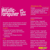 DECOCINO Metallisk Pastelfarvepulver (3X2G) – Blå, lilla og lyserød – Fødevarefarvepulver – Glitterpulver Velegnet til fondant som kagepynt og kagepynt!