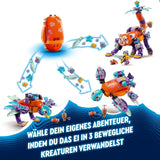 LEGO Dreamzzz 3-i-1 Izzies drømmedyr, magisk æg med svimlende og svimlende minifigurer og dyrefigurer, fantasilegesæt, gave til piger og drenge 8 år 71481 Byggesæt Besuche den LEGO-Store