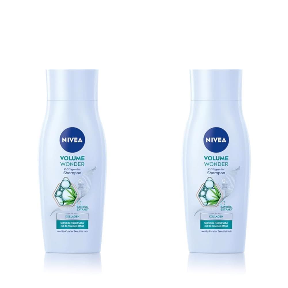 NIVEA Volume Wonder Strengthening shampoo, volume shampoo, 50 ml Brusebad og bad Naty Shop 2 x 50 ml