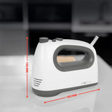 Clatronic mixer | Kraftvoller 400 Watt-motor | Håndmixer | Turbostufe & 5 Geschwindigkeitsstufen | Håndmixer | Spülmaschinengeeignete Edelstahlquirle Und -Knethaken | HM 3775 Køkken Naty Shop