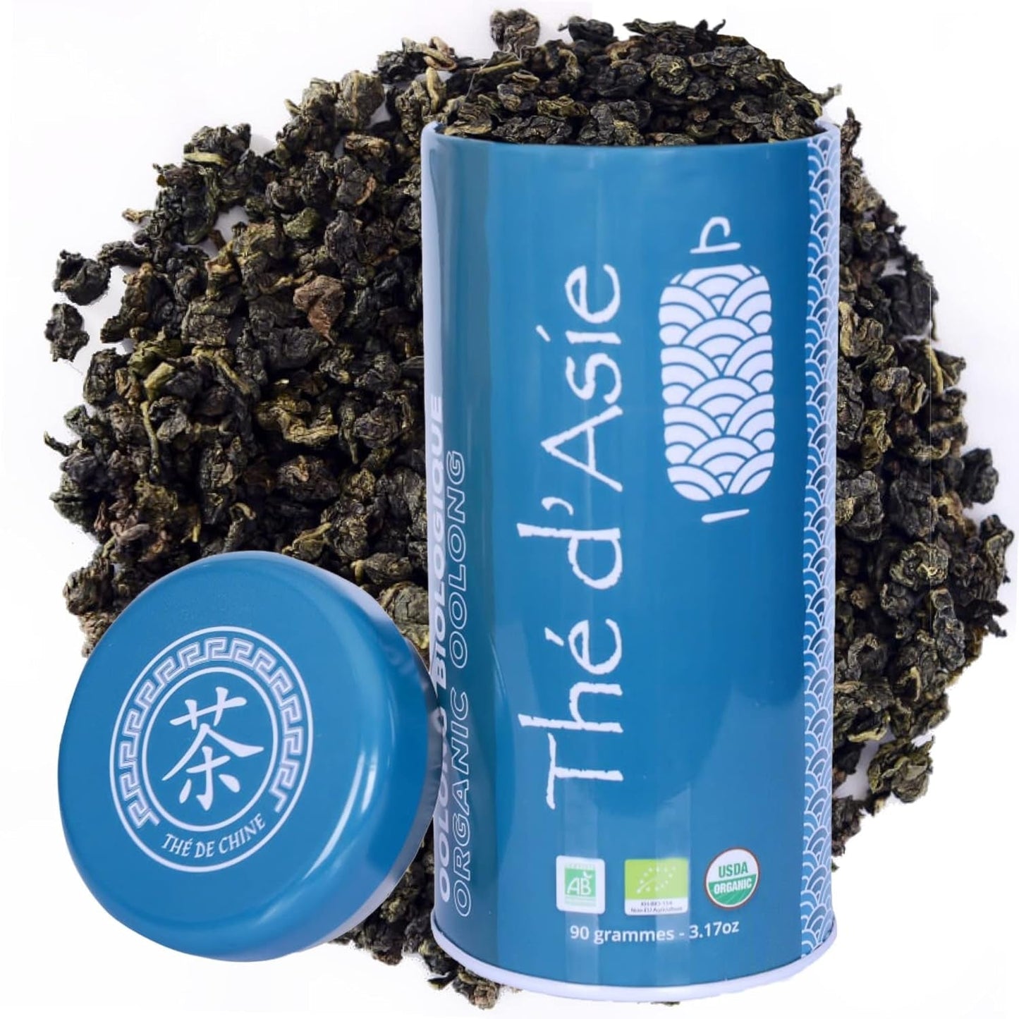 Khla - Økologisk Oolong Te 100 G - Blå te - Naturlig løs te - Økologisk asiatisk te - Løs og skåret - Urtete og infusionste - Fra Kina