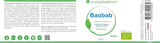 Baobab økologisk pulver - C-vitamin, calcium, magnesium, kalium, 400 gram Aromas Naty Shop