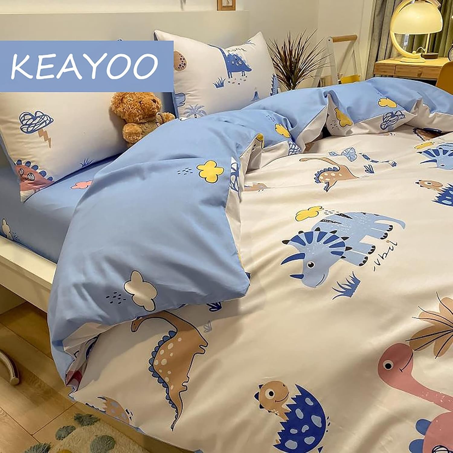 Sengetøj til børn, unisex, dinosaurer, bomuld Sengetøj - børn Naty Shop