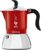 Bialetti Fiammetta induktionskaffemaskine, 2 kopper (100 ml), velegnet til alle typer kogeplader, elegant design, sort