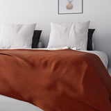 Soleil D'Ocre, Adele, sengetæppe, sofakast, bomuld, murstensrød, 220 X 240 Cm Senge og tæpper Besuche den Soleil d'ocre-Store