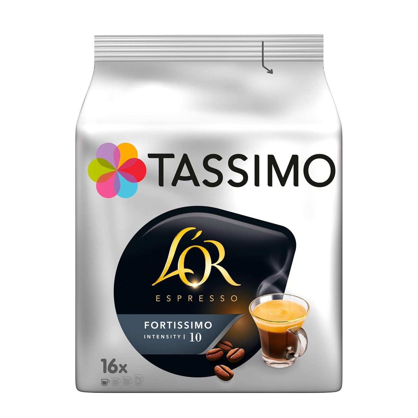 Tassimo Kapseln L'OR Espresso Fortissimo, 5 x 16 puder, 80 Kaffeekapseln