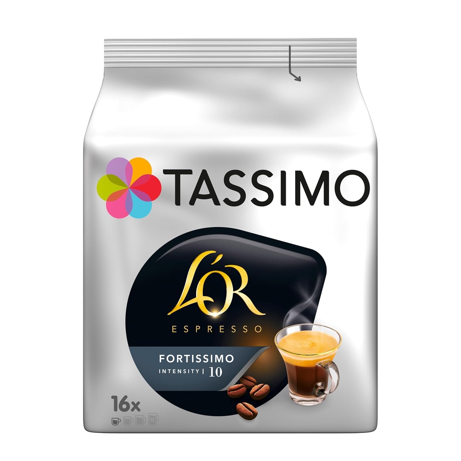 Tassimo Kapseln L'OR Espresso Fortissimo, 5 x 16 puder, 80 Kaffeekapseln