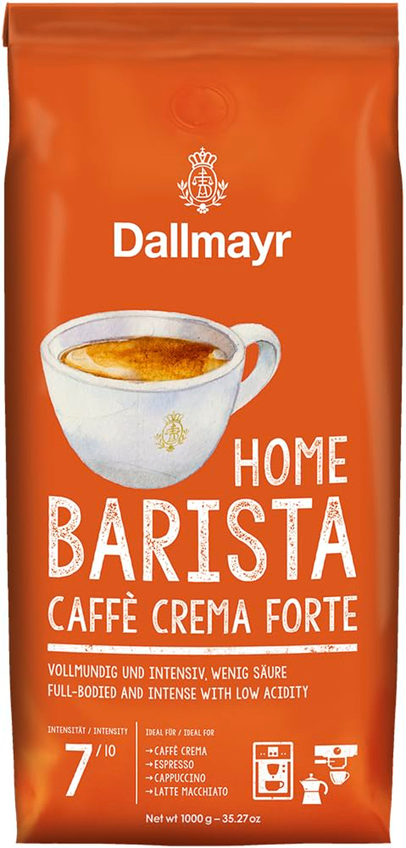 Hjemme Barista Caffé Crema Forte 1000g hele bønner