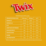 Twix hvide chokoladebarer; karamel, kiks, hvid chokolade; flere pakker chokolade; 5 barer (5 x 46 g)