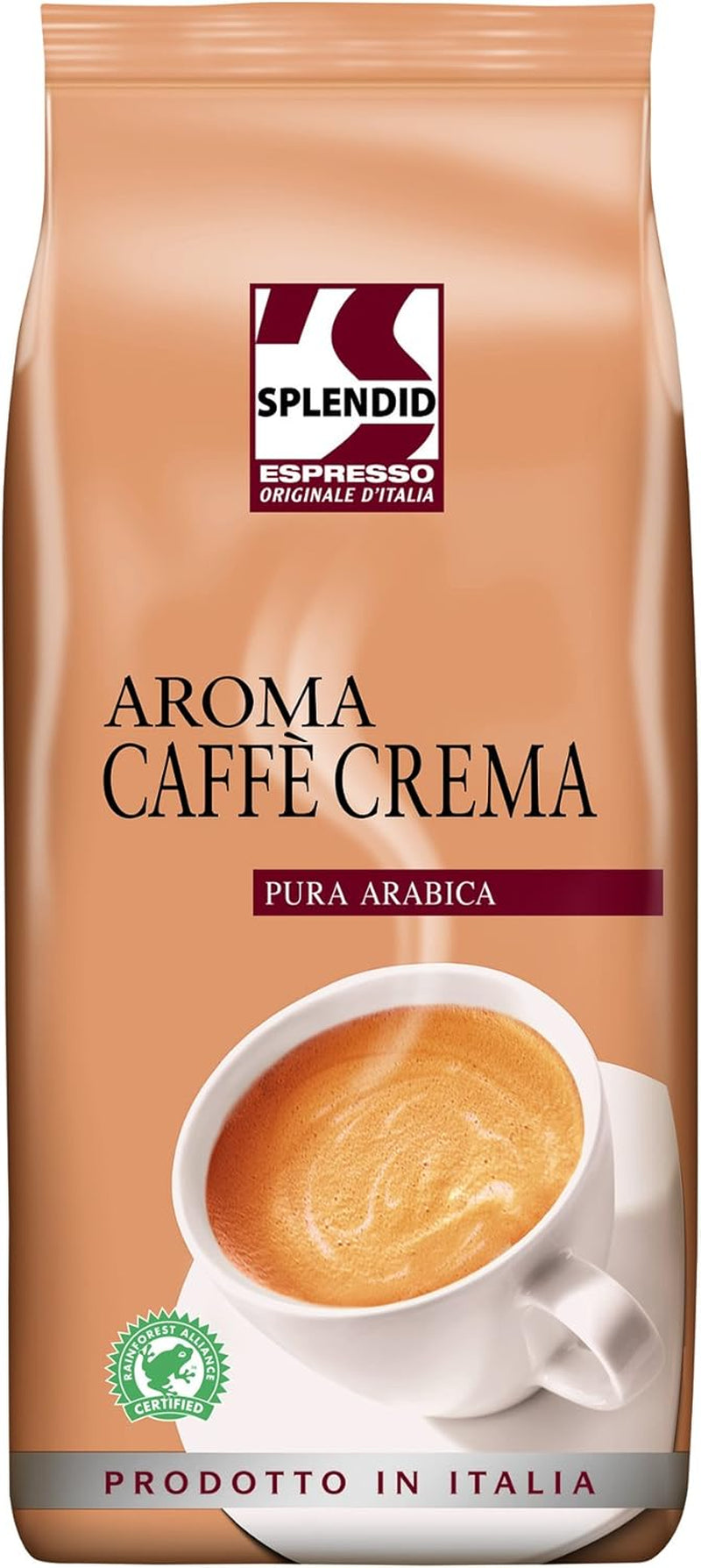 Splendid Aroma Caffe Crema - 8 hele kaffebønner x 1 kg, 100% Arabica