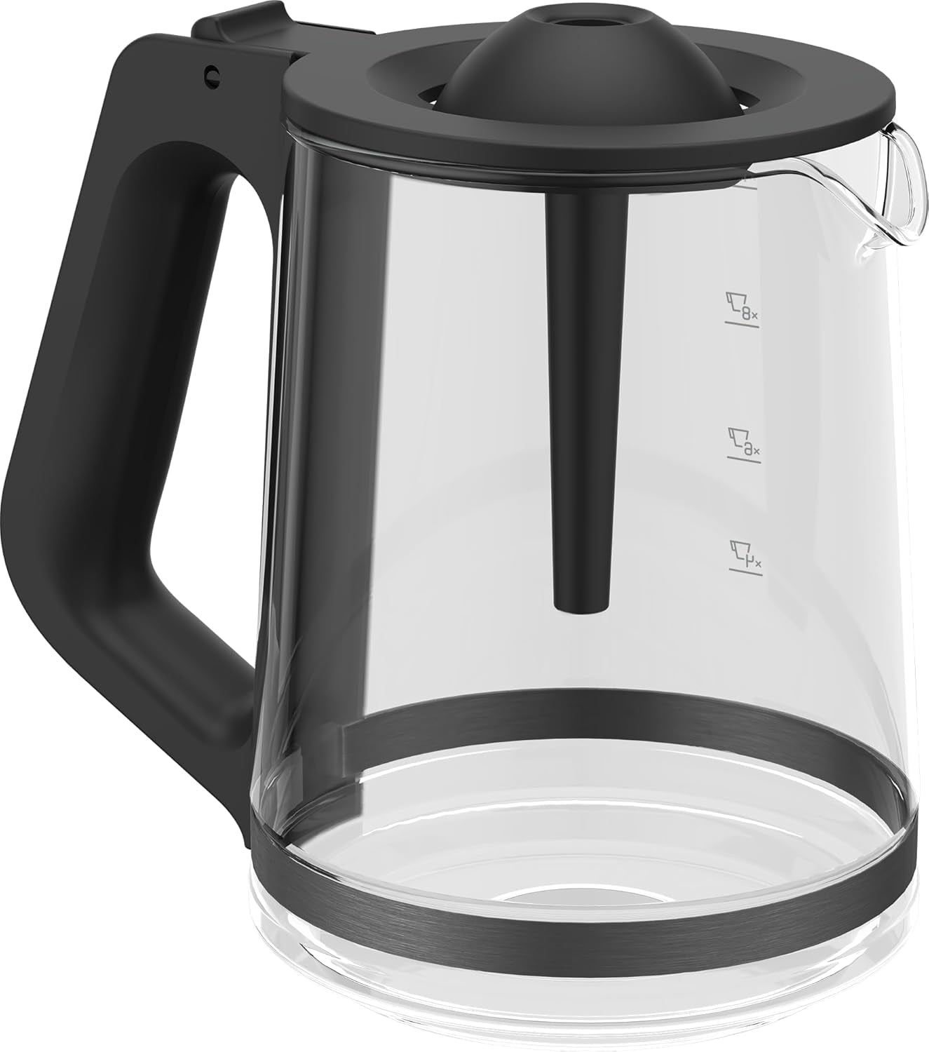Digital espressomaskine med filter GRUNDIG KM8440, rød, 1000 W, 1,25 liter