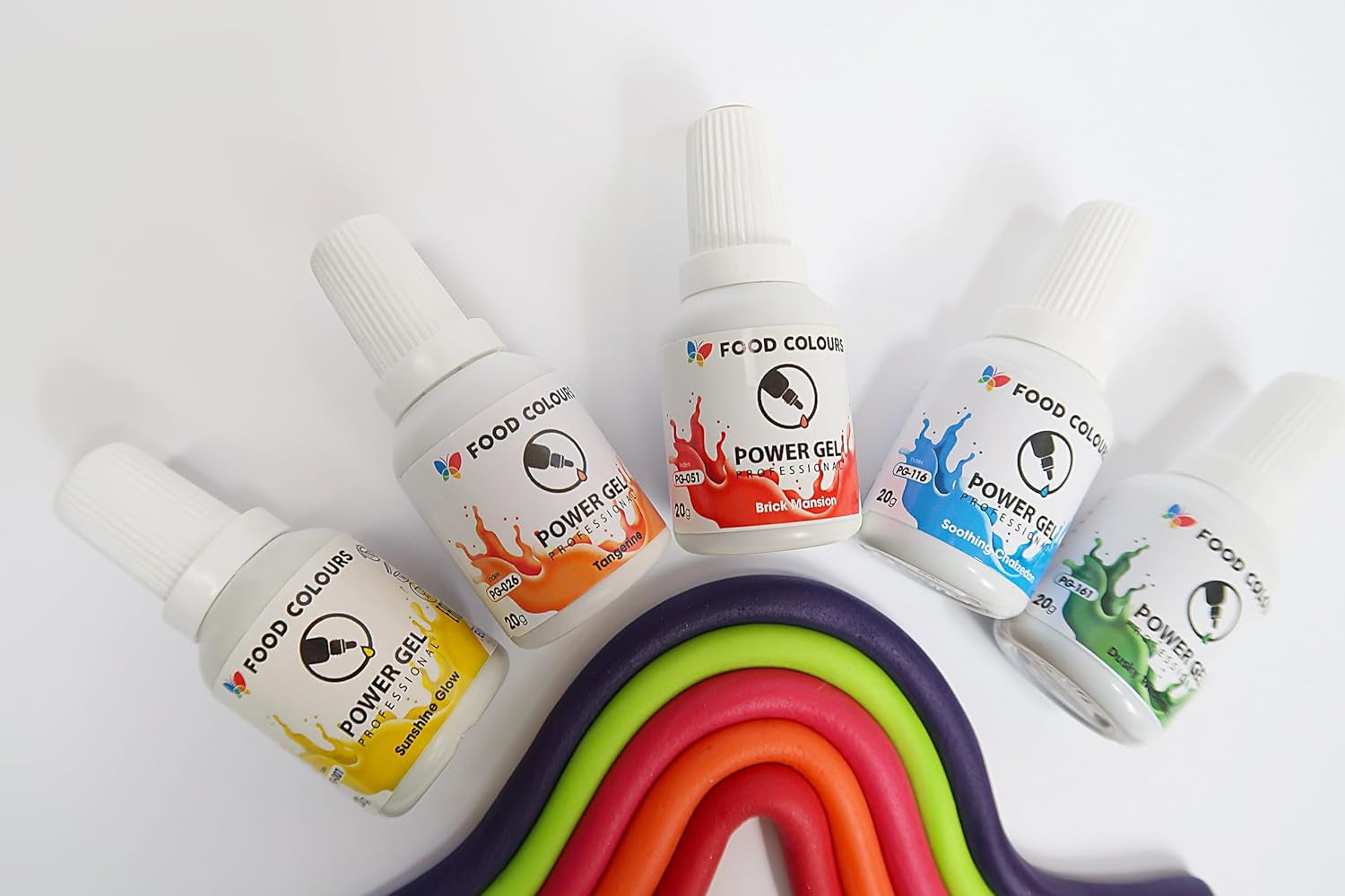 Gel madfarve, beige, champagnefarve, 20 g. Food coloring for a wide range of applications for decorating cakes, tarts, cream, sponge cake, royal icing, macarons.