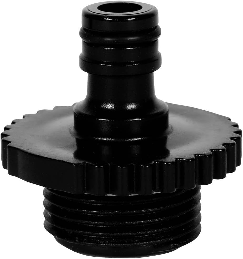 Original Einhell-adapter med 33,3 mm udvendigt gevind (pumpetilbehør, egnet til 33,3 mm / 1 tomme indvendigt gevind til havepumpe, til tilslutning af haveslange)