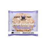 Veganske saltede karamelmandelkager - individuelt indpakket glutenfri sojafri økologisk mandelhavre - 12 x 50 g multipak (pakke med 2)