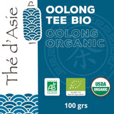 Khla - Økologisk Oolong Te 100 G - Blå te - Naturlig løs te - Økologisk asiatisk te - Løs og skåret - Urtete og infusionste - Fra Kina