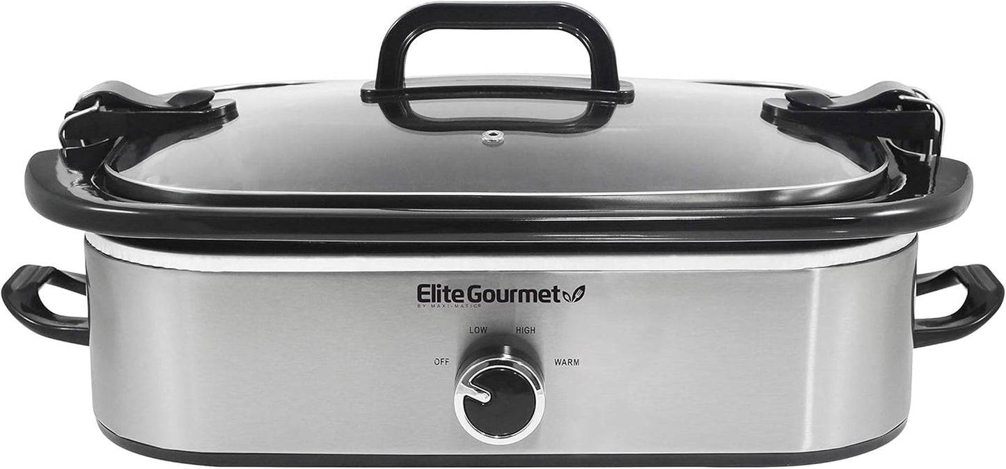 MST-5240SS Slow cooker, 3,3 liter, Rustfrit stål Slow Cooker Naty Shop