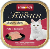 animonda vom Feinsten Mild Menu Mild Variety (32 x 100 g), kornfri, sukkerfri våd kattefoder, letfordøjeligt foder med kalkunkød