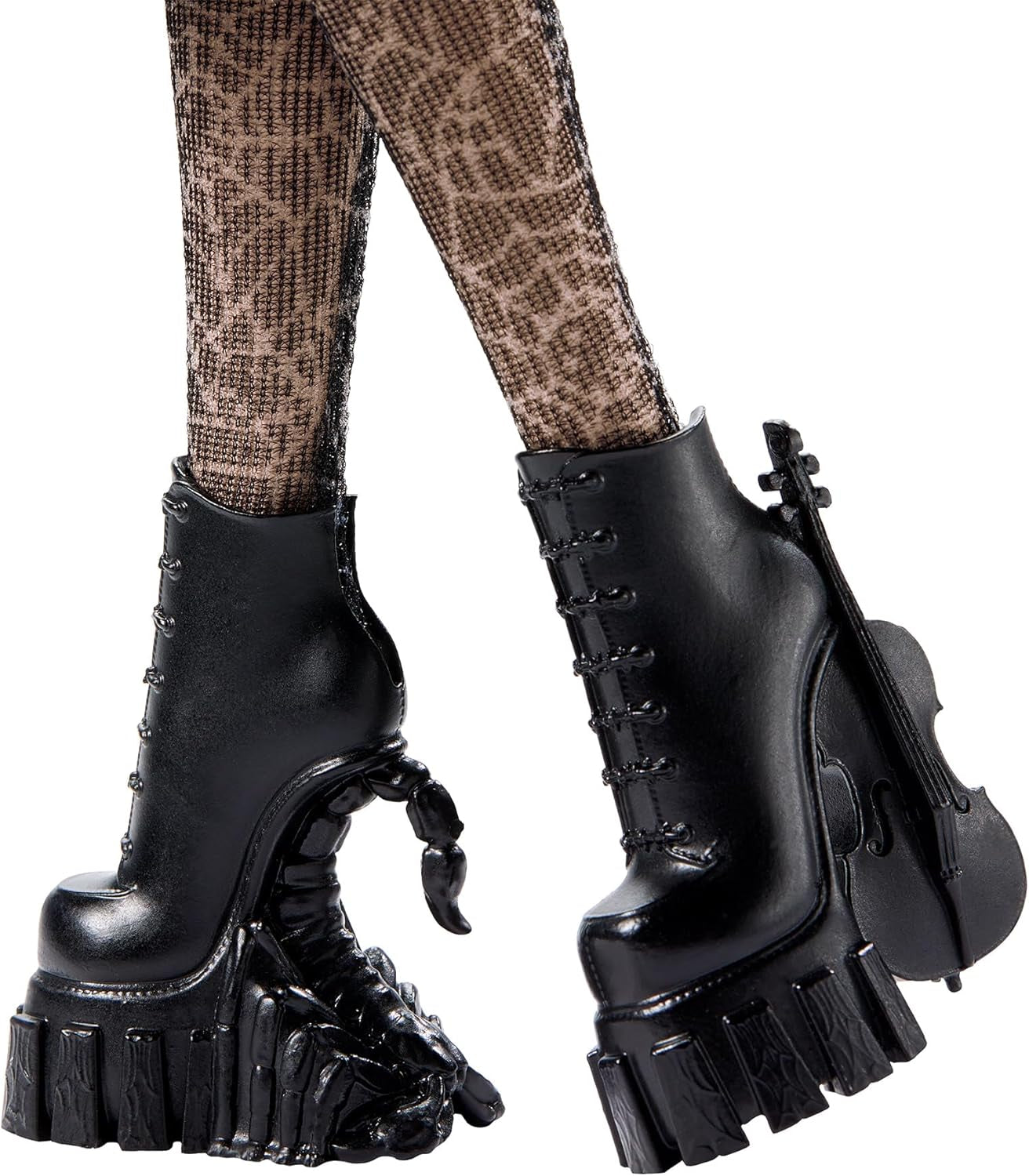 Monster High onsdagsdukke og tilbehør onsdag Addams samlerfigur i Nevermore Academy Uniform med iskold hånd og rygsæk dukkestativ HXJ04 Naty Shop-dukker