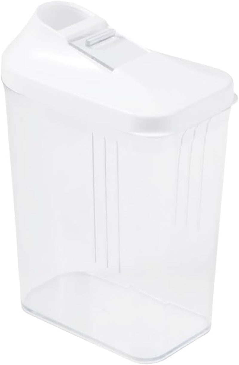 keeper hældeboks til tørre forsyninger, trinløst justerbart doseringslåg, plastik, 500 ml, 8 x 4,5 x 15 cm, Paola, hvid Madopbevaringsbokse Naty Shop