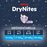 Huggies DryNites Natsengevædningsbleer til drenge 13 til ca. 8-13 år (30-48 kg) 33-dele (3x11) Jumbo Månedspakke XL bletrusser Vazba-badeprodukter