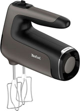 Tefal HT650E Power Mix Silence Håndmixer | 600 Watt | Variabel hastighedsregulator | Turbo-Und Auswurf-Funktion | Extreme Leisure Engine | Inkl. 2 Rührbesen Und 2 Knethaken | Wheat Kitchen Naty Shop