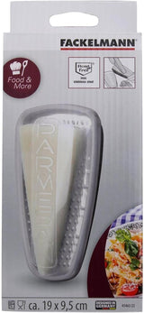 FACKELMANN Food&More 45463, Parmesan rivejern i rustfrit stål med friskhedsboks Peeler Naty Shop