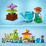 LEGO DUPLO Bybiavl og bistader, pædagogisk legetøj til småbørn med 2 figurer og en mobil lastbil, bygge- og ombygningssæt, legetøj til småbørn fra 2 år 10419 Byggesæt Besuche den LEGO-Store