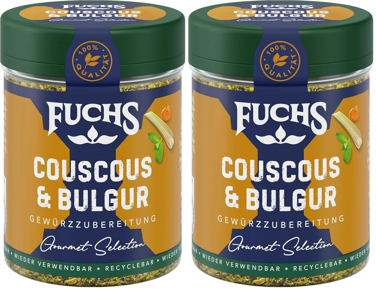 Fuchs Spices Gourmet Selection Mellemøsten/Afrika - Couscous og Bulgur Krydderiblanding Genopfyldelig krydderiblanding til krydderier Bulgurretter Vegansk 55g