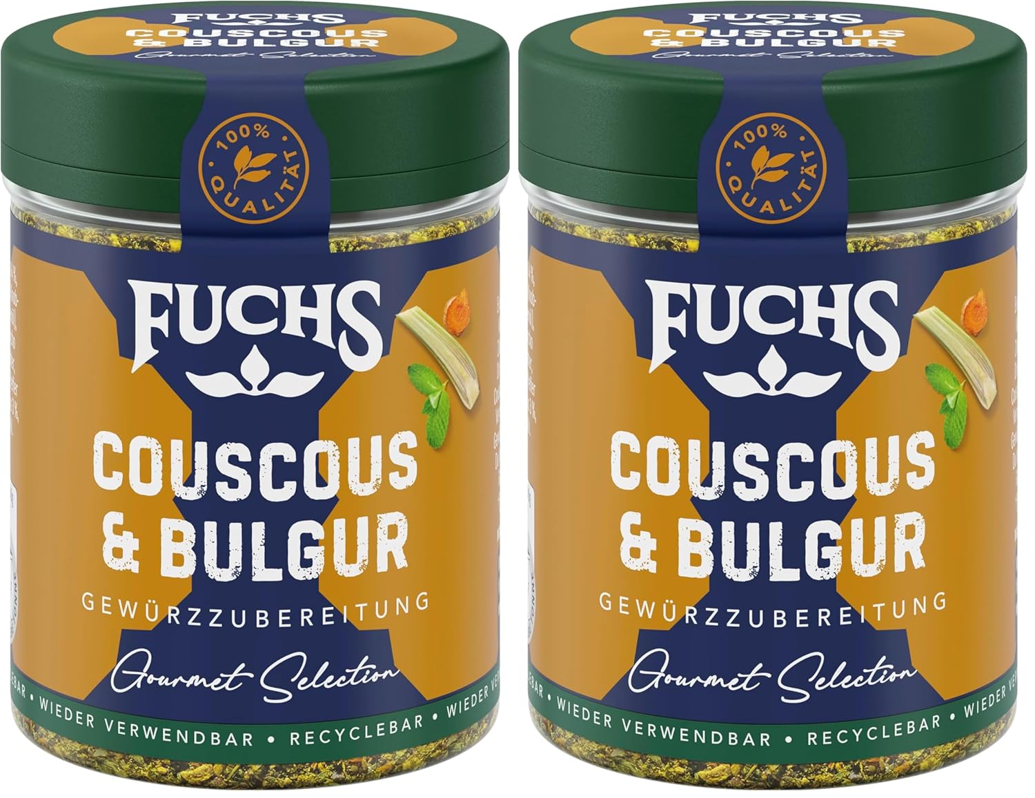 Fuchs Spices Gourmet Selection Mellemøsten/Afrika - Couscous og Bulgur Krydderiblanding Genopfyldelig krydderiblanding til krydderier Bulgurretter Vegansk 55g