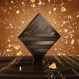 Lindt EXCELLENCE dejstykker med pailletter og karamel - fin mørk chokolade med intens kakaosmag
