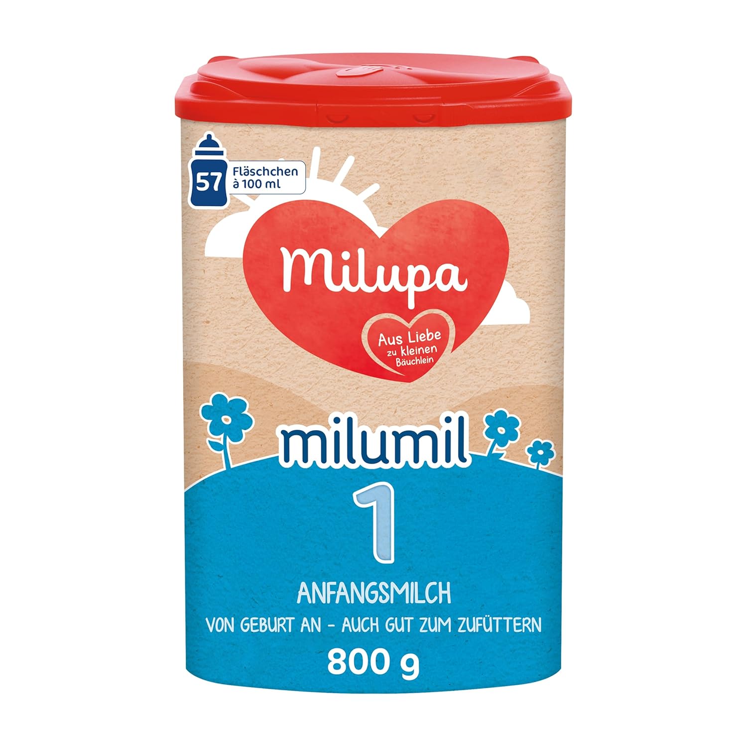 Milupa Milumil Pre, Mælkepulver til babyer - Med vigtige næringsstoffer og uden palmeolie - 800 g Naty Shop 800 gram Milumil 1