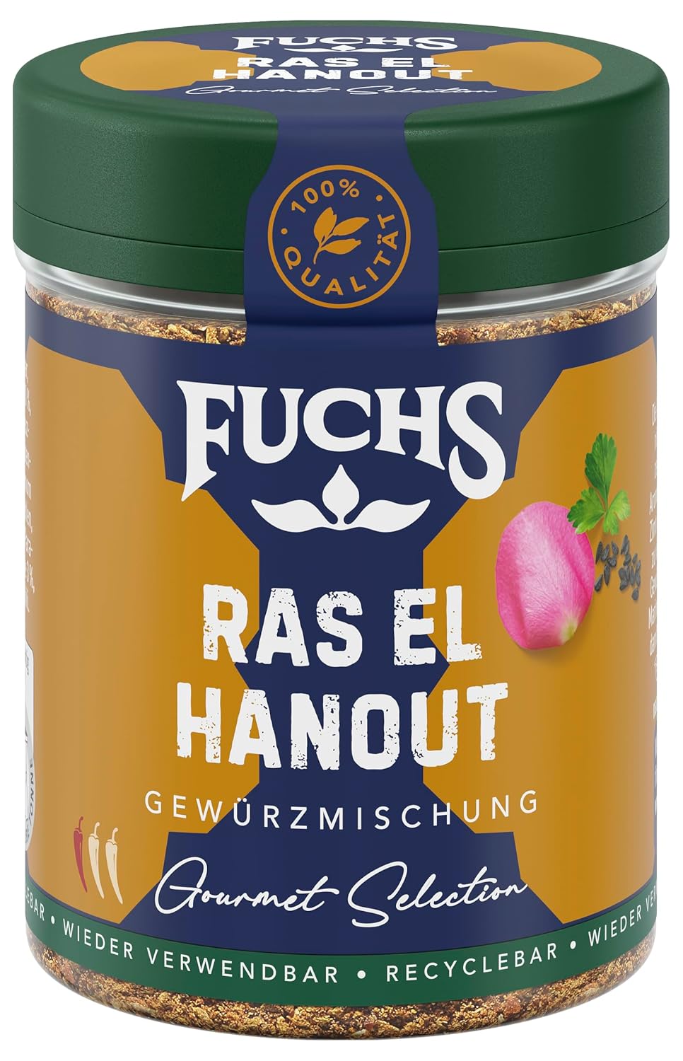 Fuchs Spices Gourmet Selection Mellemøsten/Afrika - Couscous og Bulgur Krydderiblanding Genopfyldelig krydderiblanding til krydderier Bulgurretter Vegansk 55g