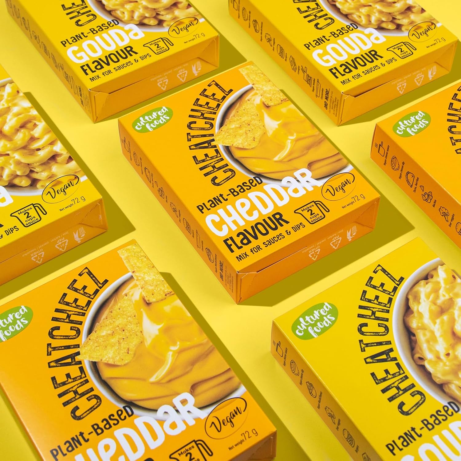 Cultured Foods CHEATCHEEZ Vegansk Goudasauce - Laktose- og glutenfri