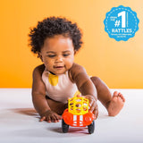Bright Starts Oball Rattle Legetøj Bil Motor Aktivitetslegetøj til babyer og småbørn fra 3 måneder 1 stk Tilfældig farve Blå eller rød Babylegetøj Naty Shop