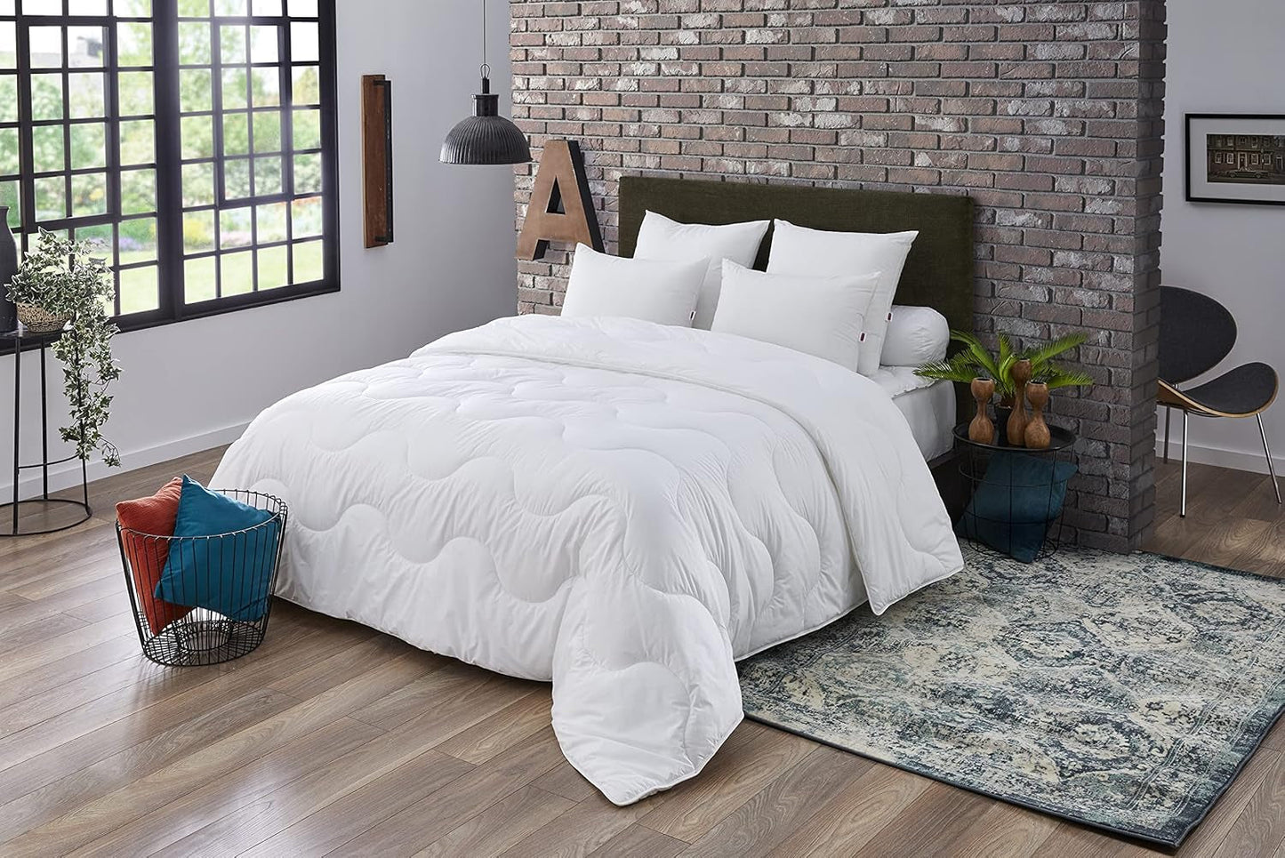DODO Quilt Munich Basic, polyester, hvid, 150X220 cm Dyner og dyner Naty Shop 150X220 Cm