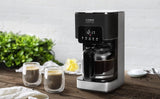 CASO Coffee Taste and Style espressomaskine med permanent filter, 1,5 l, optimal bryggetemperatur 92-96 °C, anti-drypsystem, optimeret bryggehoved, rustfrit stål, 12 kopper