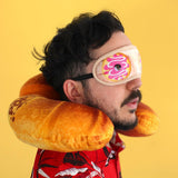 Croissant nakkepude og sovemaske, Orange Naty Shop rejsepuder