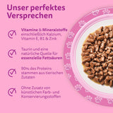 Whiskas Junior Classic Selection våd kattefoder i sauce, 48 poser, 12 x 85 g (pakke med 4) - Højkvalitets vådfoder til katte i vækst, 2 til 12 måneder