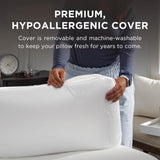 TEMPUR-PEDIC Symphony Pude Lavet af memory skum, Luksuriøs, Blød, Standard, Hvid Standardpuder Naty Shop