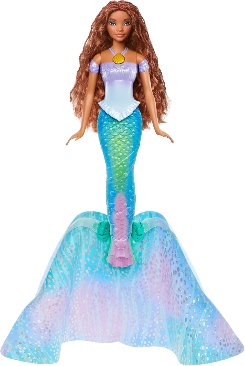 Mattel Disney Princess Ariel Doll, Inspireret af The Little Mermaid Movie, Transformation: Mermaid-Man Legetøj, Mobil, Disney-gaver, 3-årigt legetøj, HLX13 Naty Shop Dolls