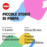 Lydfigur - Små historier fra Pimpa - Historier og lydeventyr for drenge og piger 1-3 år - Høres med historier og +, pædagogisk spil italiensk version Bebe Toys Naty Shop