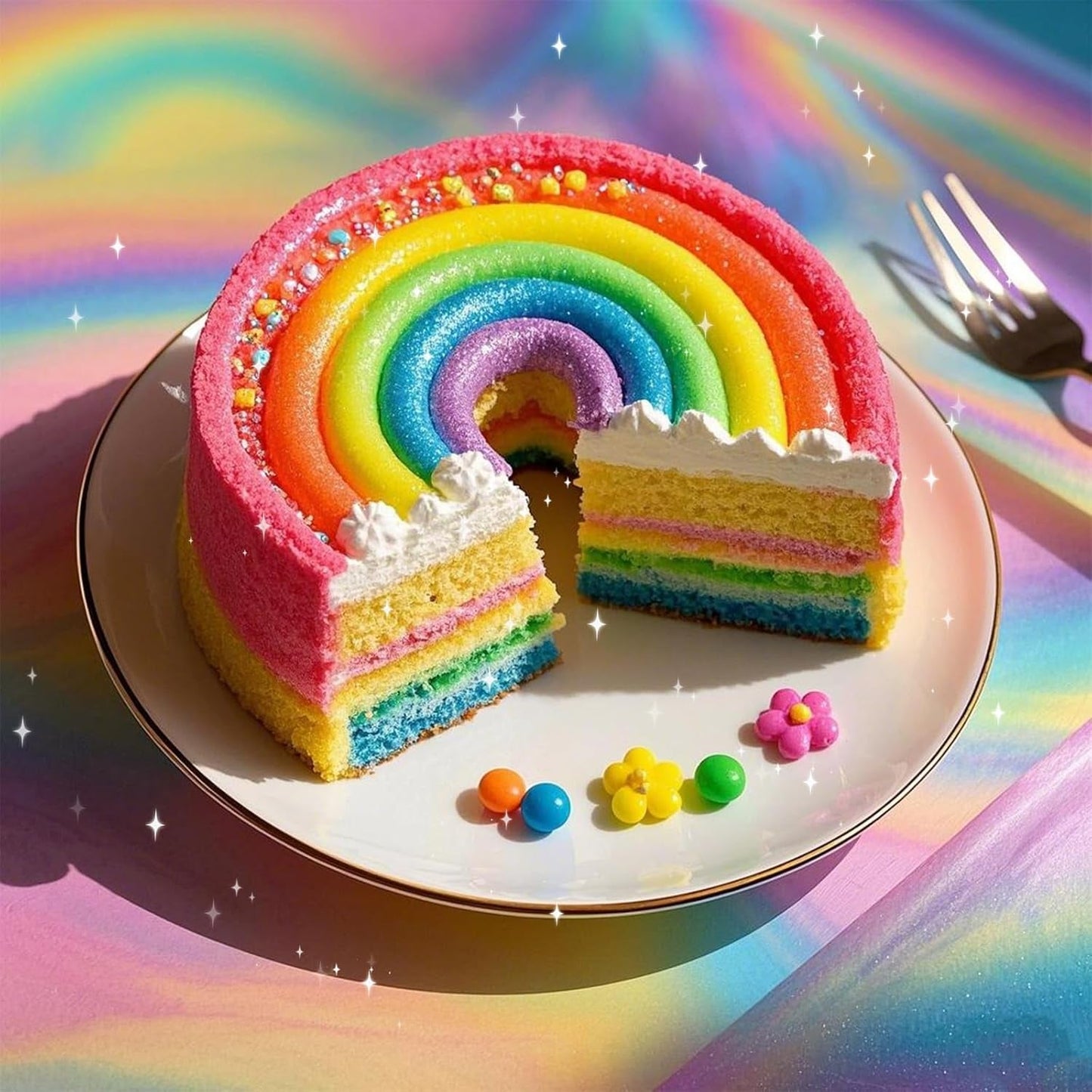 Spiselig glitter - 6G madfarvepulver til chokolade, jordbær, muffins, kager, fondant (guld)