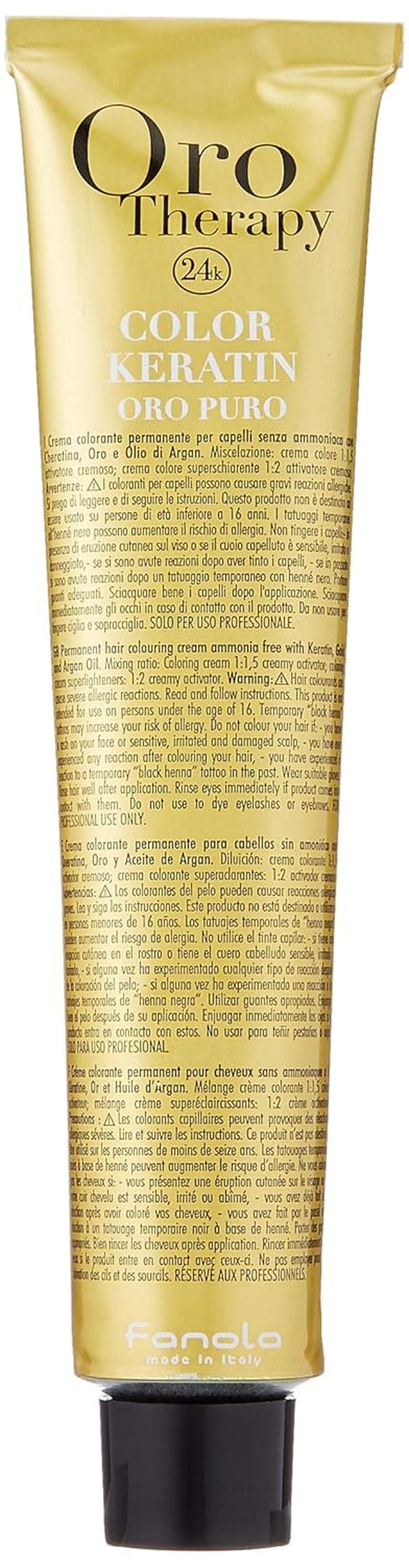 Fanola Oro Therapy Color Keratin 5,0 100ml Hårfarve Naty Shop