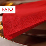 - Engangspapirservietter, ideel til afslappede frokoster og buffeter, 50 pakke servietter, størrelse 33X33, 4-fold, 2-lags, rødt, 100 % rent cellulosepapir, Fsc-certificeret