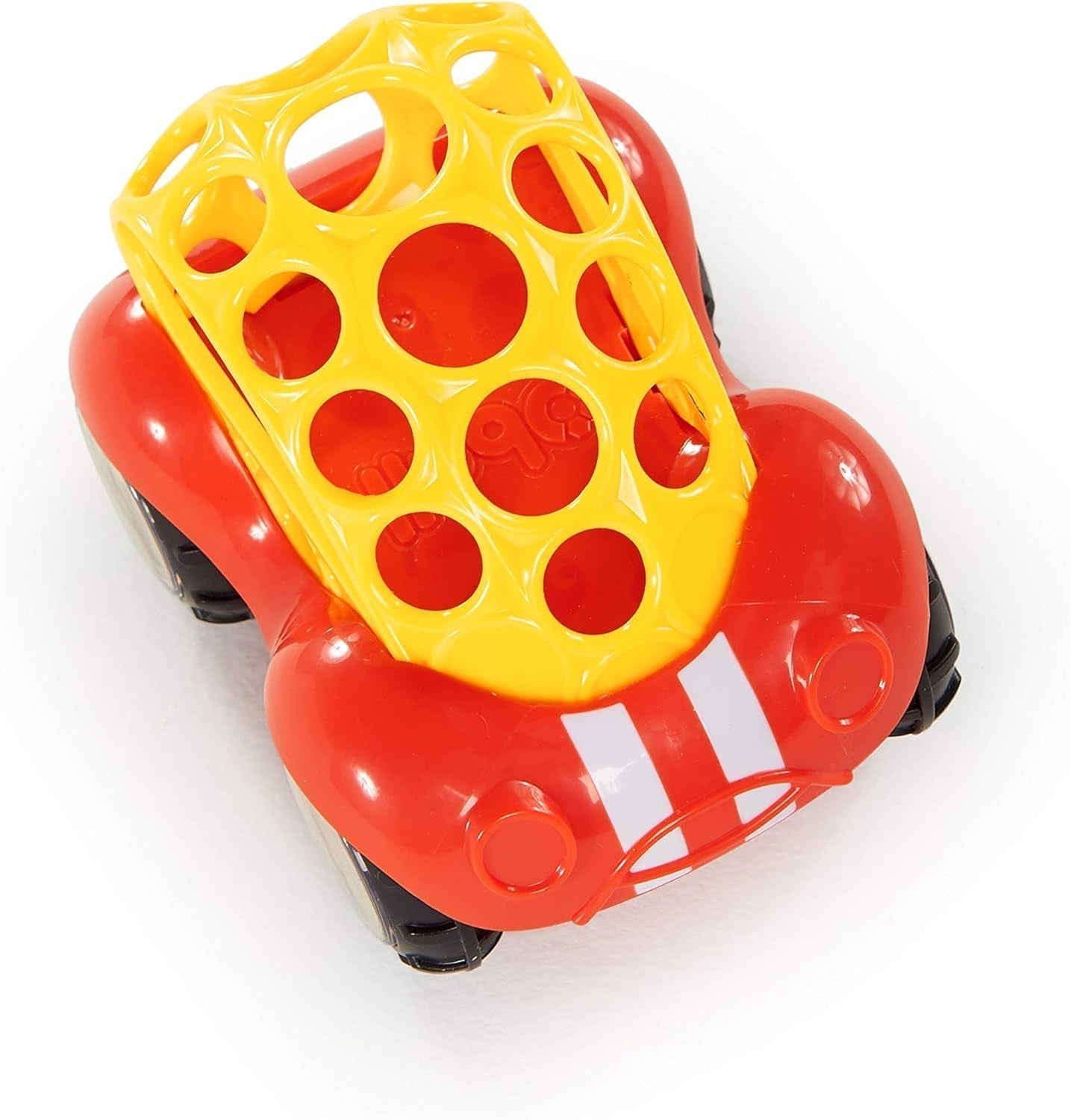 Bright Starts Oball Rattle Legetøj Bil Motor Aktivitetslegetøj til babyer og småbørn fra 3 måneder 1 stk Tilfældig farve Blå eller rød Babylegetøj Naty Shop