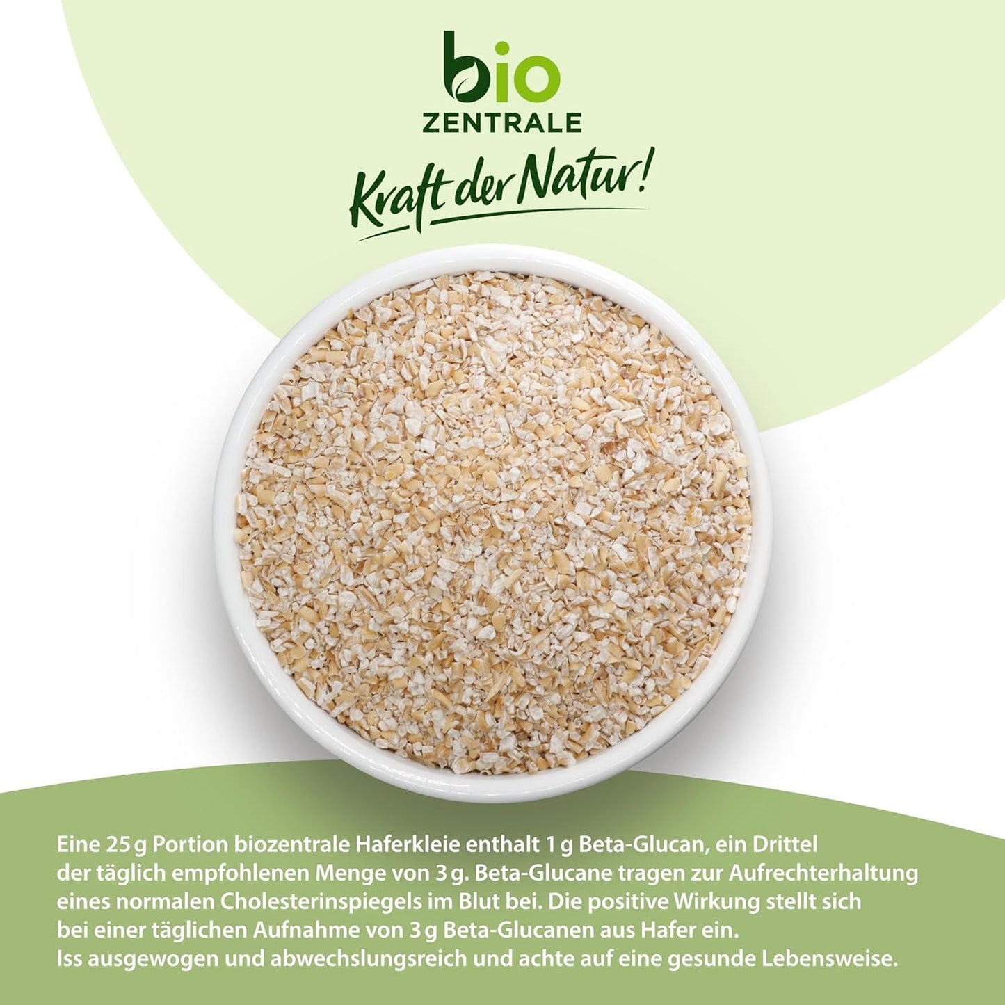 Biocentral økologisk havreklid 1 kg | Fordelagtig pakke | Fiberrig proteinkilde | Naturally vegan | Fra EU's landbrug | Lavt sukkerindhold